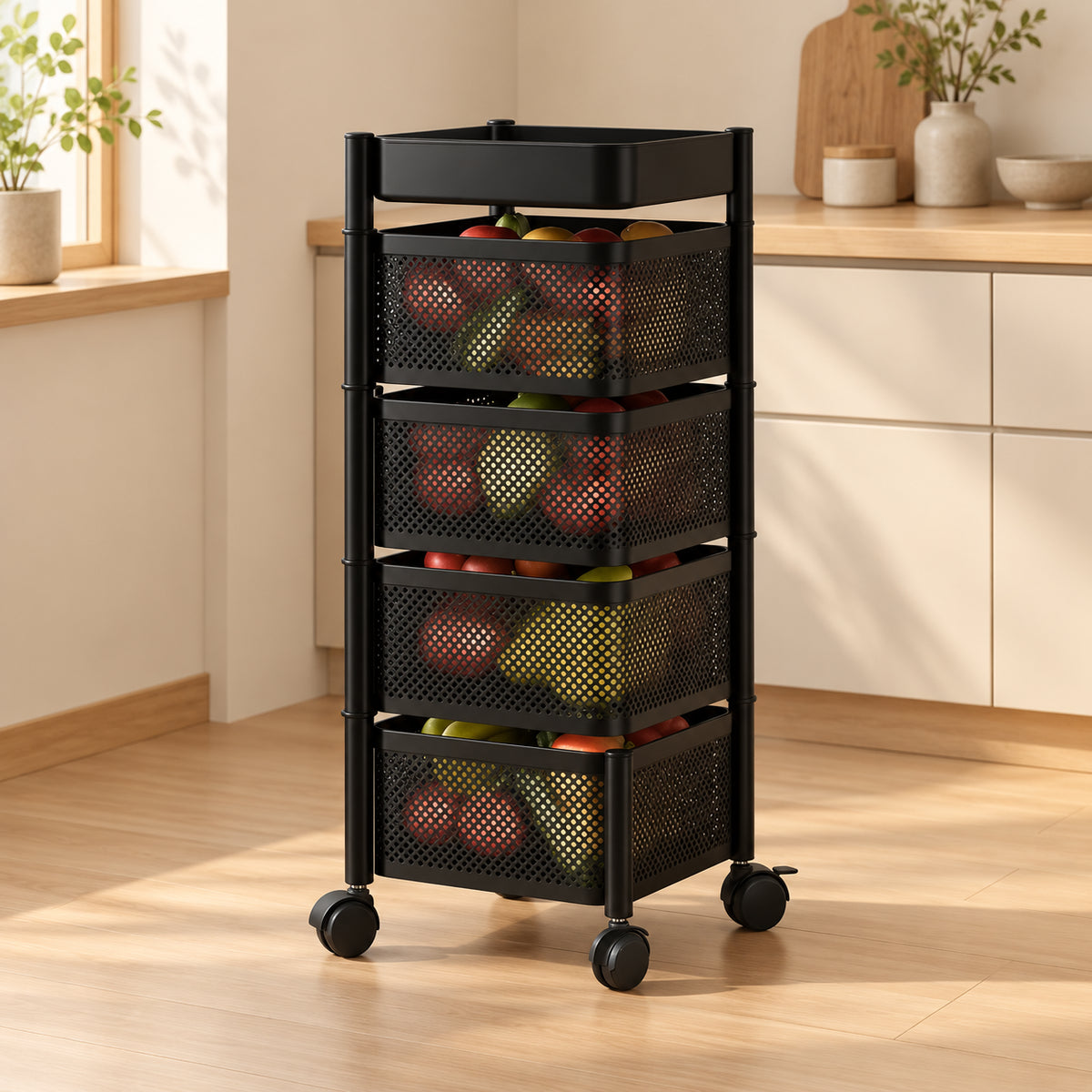 【省スペース収納】キャスター付き隙間収納ワゴン